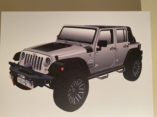 Customer photo review of Custom Car Portrait