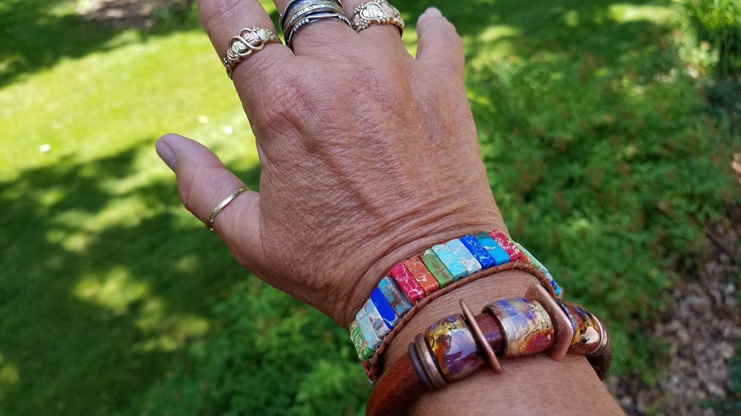 Customer photo review of Chakra Energy Bracelet