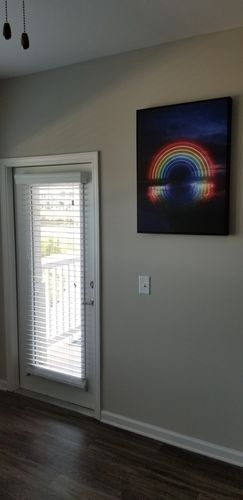 Customer photo review of Neon Hope Canvas Set