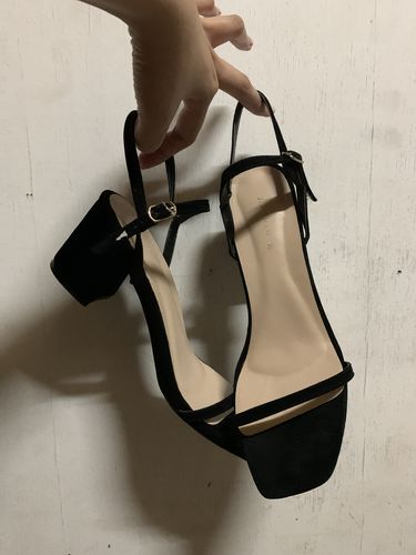 Customer photo review of Pria Black Suede