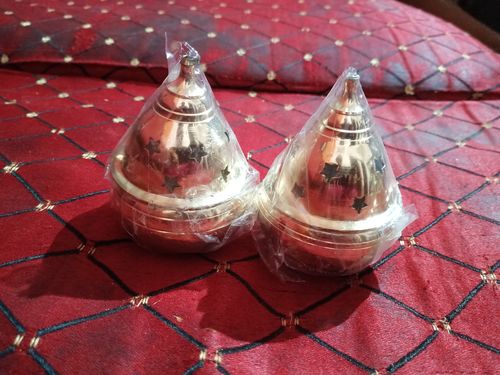 Customer photo review of Brass amu deepa pair