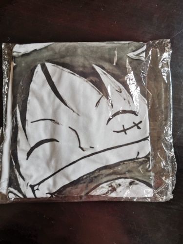 Customer photo review of Luffy Black & White T-Shirt - One Piece