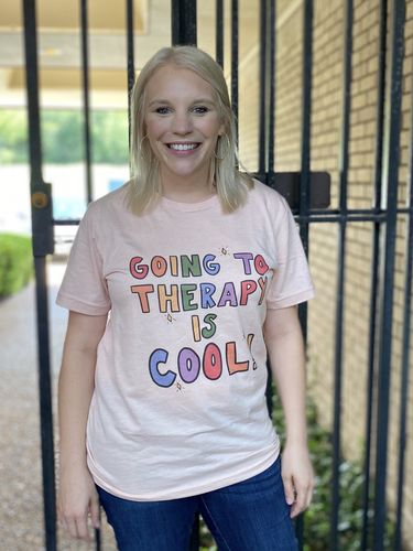 Customer photo review of Going To Therapy Is Cool! -- T-Shirt
