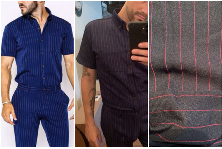Customer photo review of Navy Chateaux Jumpsuit