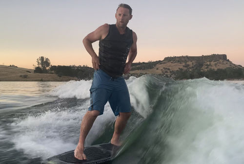 Customer photo review of Custom Lake Square Canvas