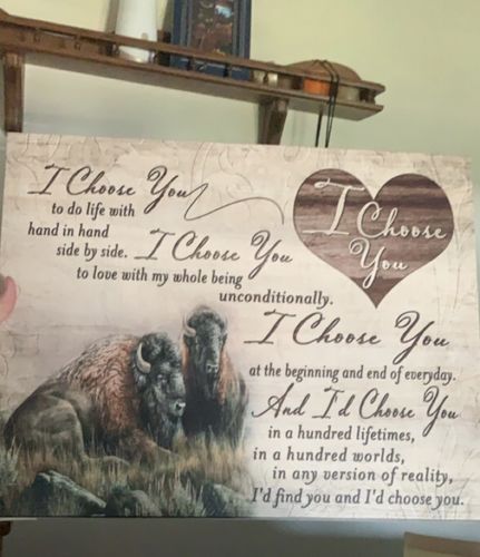 Customer photo review of Country - Bison I Choose You V5- Canvas Wall Art