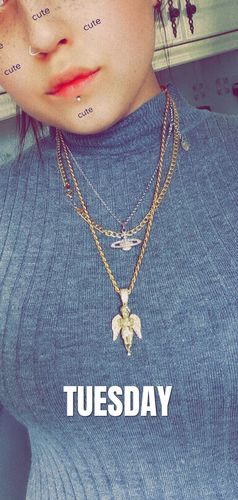Customer photo review of GUARDIAN ANGEL PENDANT