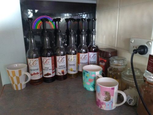 Customer photo review of Caramel Coffee Syrup