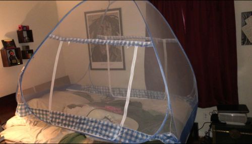 Customer photo review of Anti Mosquito Pop up Mesh Tent