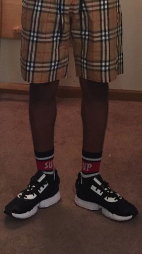 Customer photo review of Grid Shorts