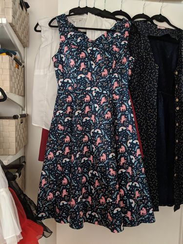 Customer photo review of Unicorns and Rainbows V-Neck Dress by Eva Rose