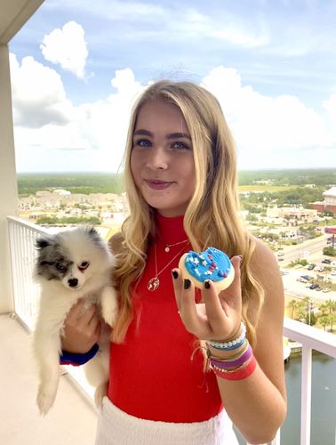 Customer photo review of Hollow Map Necklace