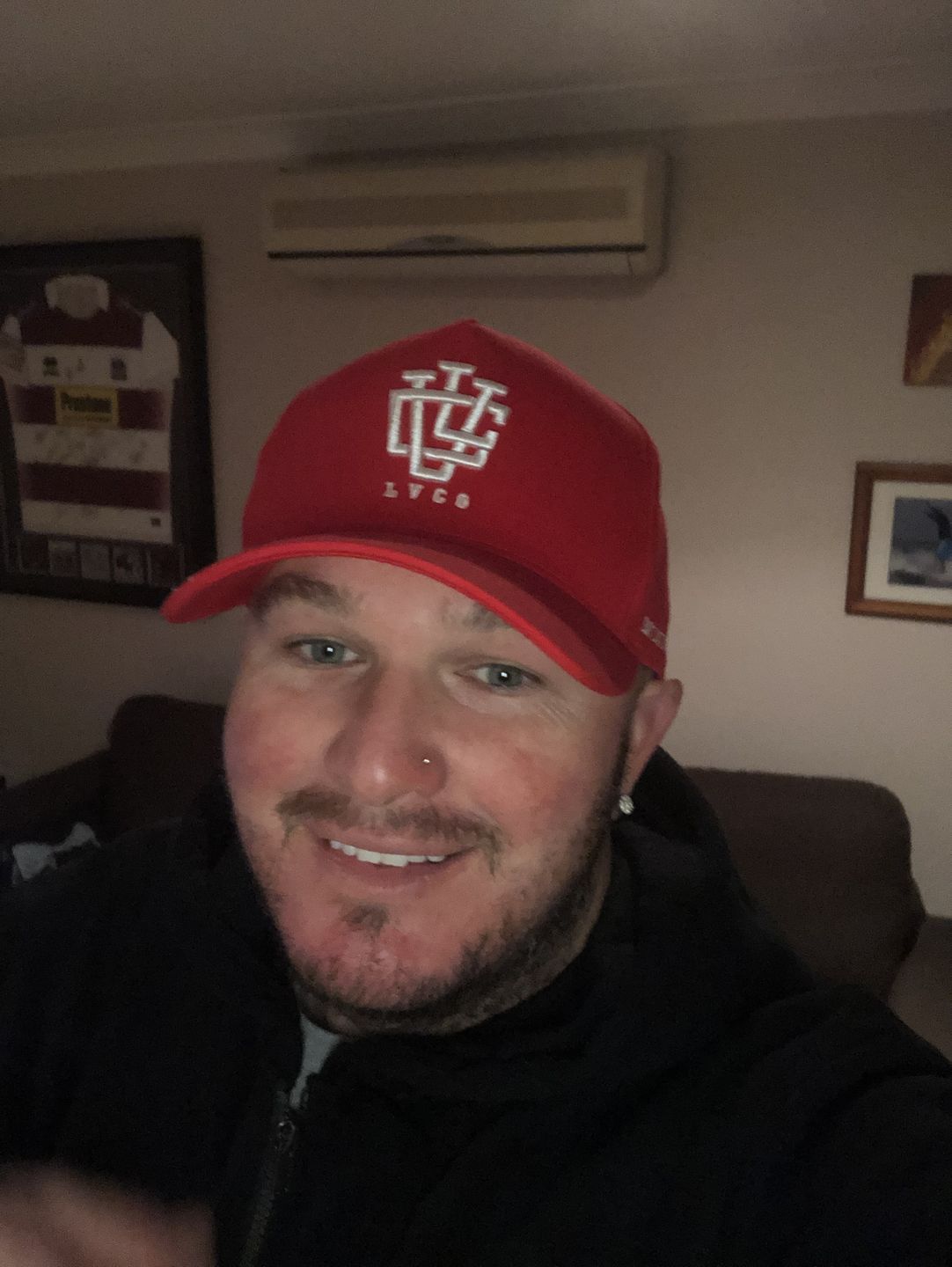 Customer photo review of Blood Red LVCO A-Frame Snapback