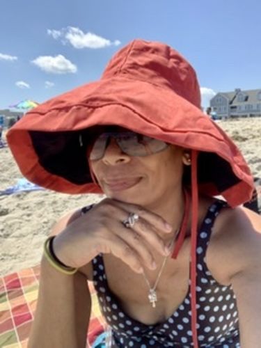 Customer photo review of Summer Sunscreen Fisherman Hat Vacation Sun Hat