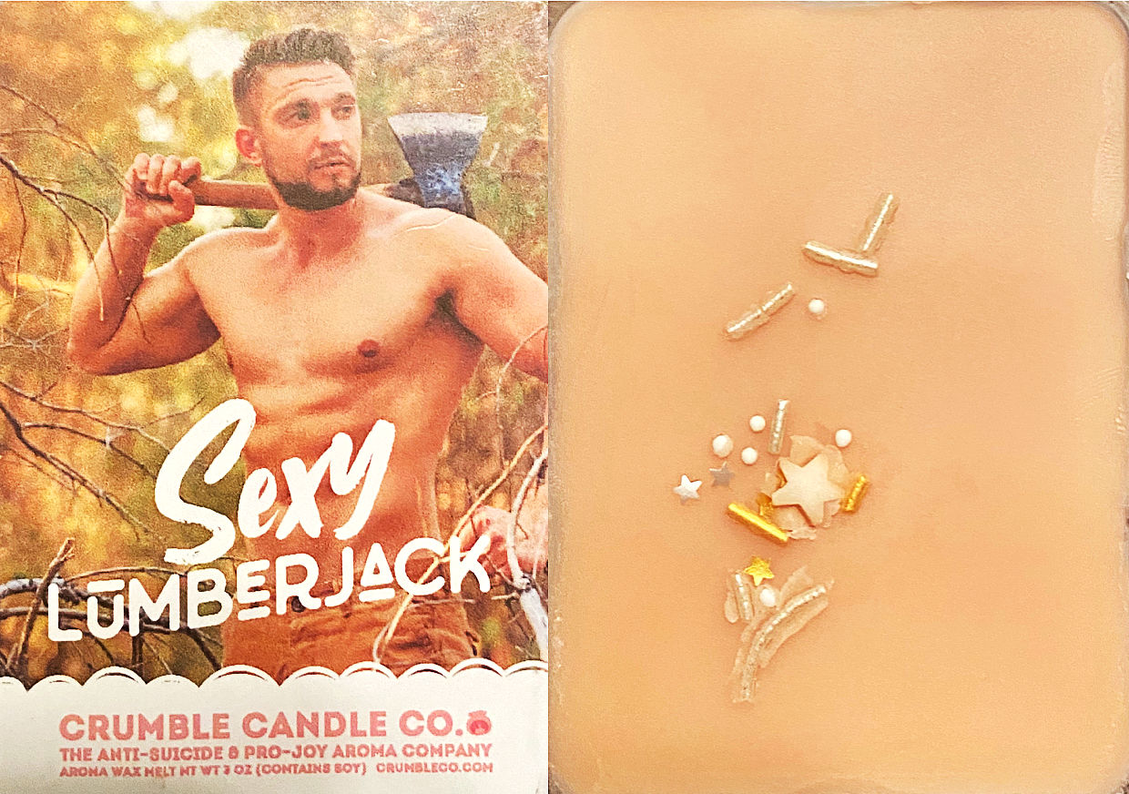 Customer photo review of Sexy Lumberjack Wax Melts