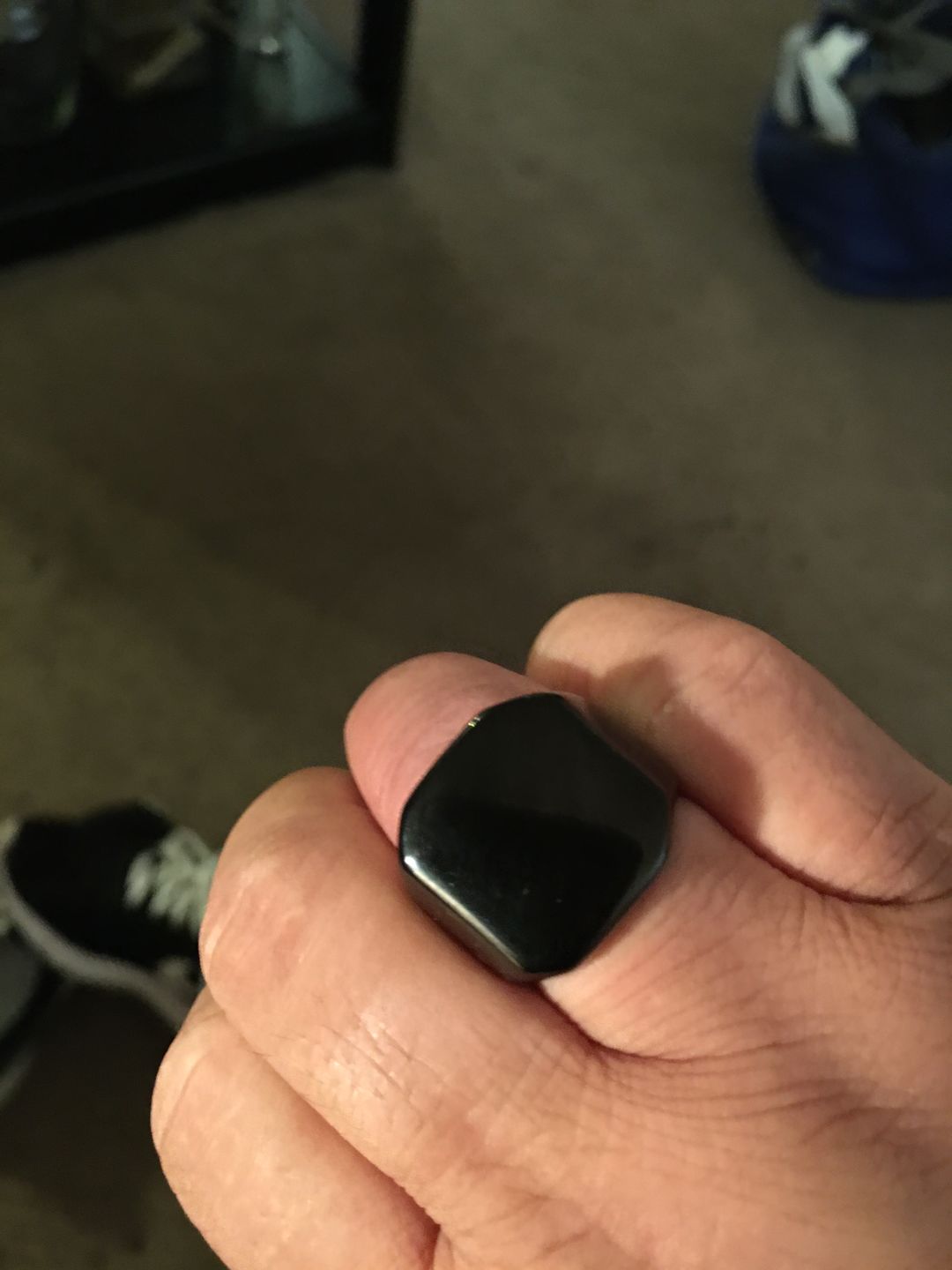 Customer photo review of Matte Black Onyx Vikings Energy Ring