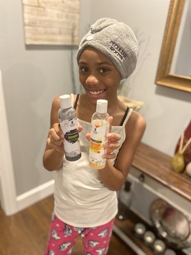 Customer photo review of Microfiber Turban Locs Towel