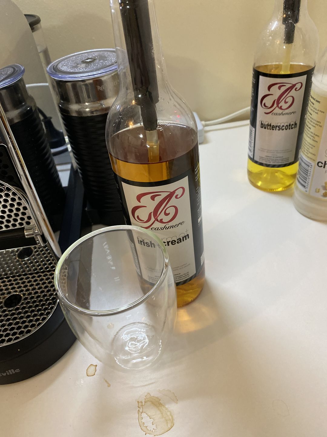 Customer photo review of Irish Cream Coffee Syrup