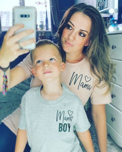 Customer photo review of Personalised Mama & Boy Established Mum & Kid Matching Tees (MRK X)