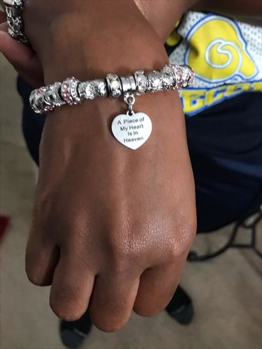 Customer photo review of Piece Of My Heart Bracelet