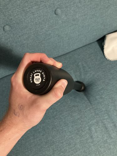 Customer photo review of 15lb steel club - single