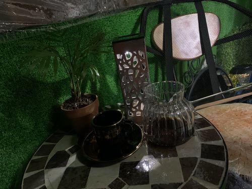 Customer photo review of Curved Turkish Coffee Pot Borosilicate Glass