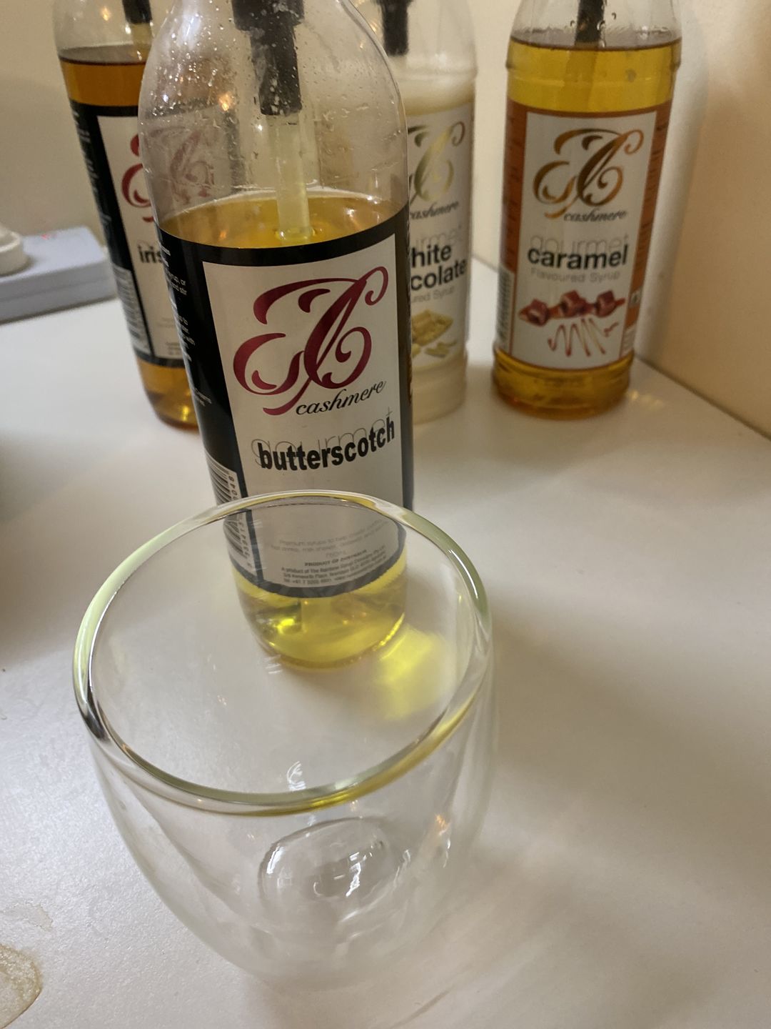 Customer photo review of Butterscotch Coffee Syrup