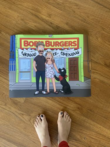 Customer photo review of Personalized Bob’s 🍔  Custom Portrait