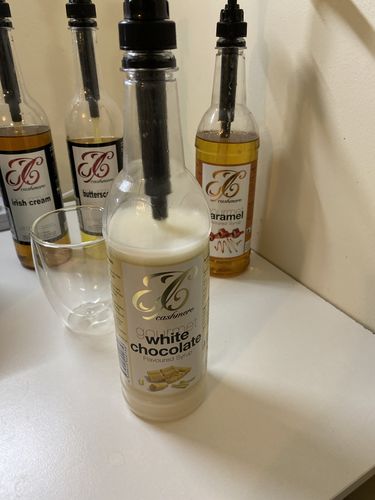 Customer photo review of White Chocolate Coffee Syrup