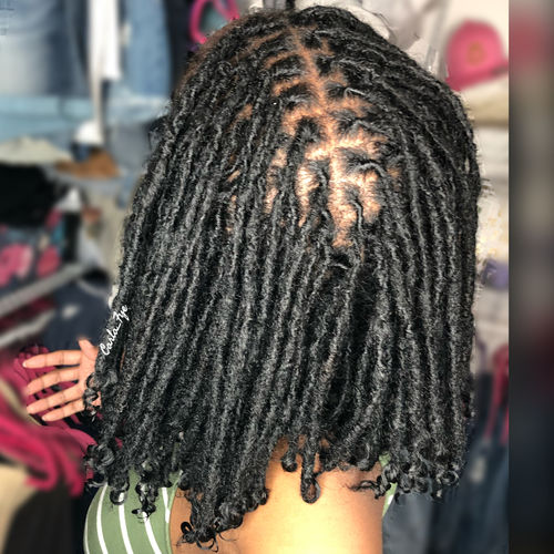 Customer photo review of Flaxseed Styling Mousse | 7 oz