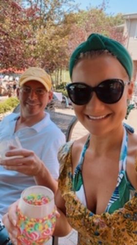 Customer photo review of GREEN JERSEY HEADBAND