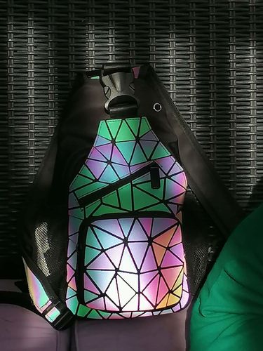 Customer photo review of Sac à dos holographique | Perle