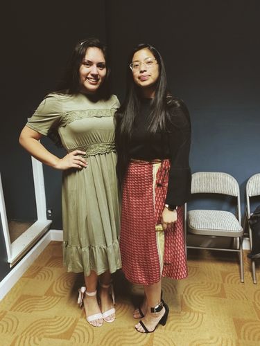 Customer photo review of Lace Ruffled Swing Dress