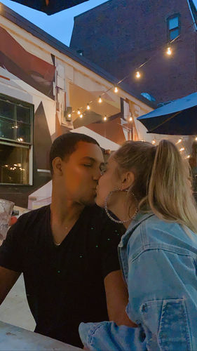 Customer photo review of Big drip hoops