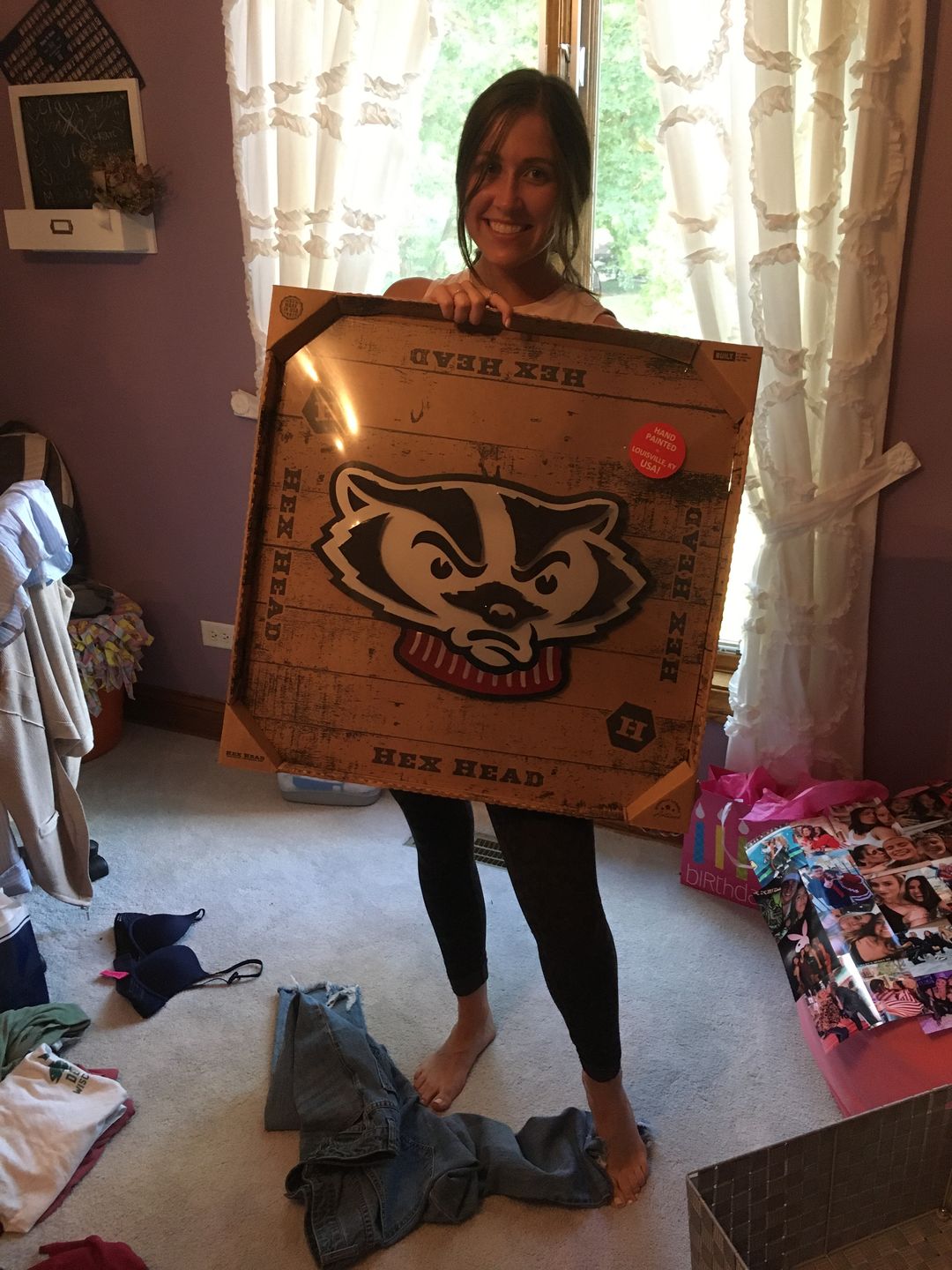 Customer photo review of University of Wisconsin Badger Head