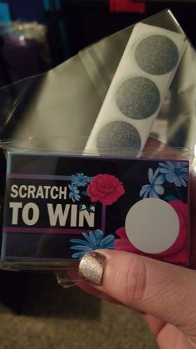 Customer photo review of Dark Floral Rose Scratch Off Card