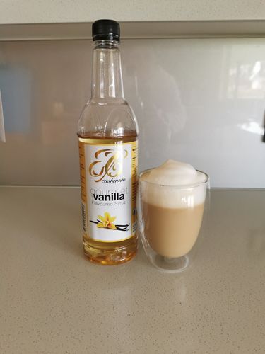 Customer photo review of Vanilla Coffee Syrup
