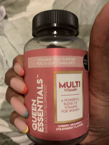 Customer photo review of QUEEN ESSENTIALS- Women's Daily Multi-Vitamin (plant-based) Gummies (45 Day Supply/ .55 Cent A Day) CLICK HERE
