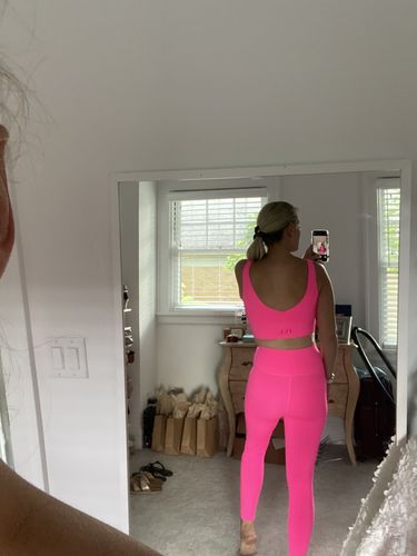 Customer photo review of Chi Chi Bra - Neon Pink