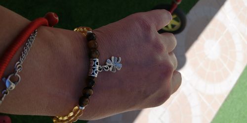 Customer photo review of BRACELET "Chance" OEIL DE TIGRE/CITRINE