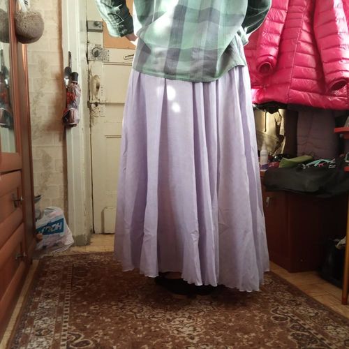 Customer photo review of elastic wasit bohemian maxi skirt A002#
