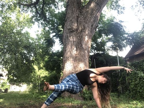 Customer photo review of Enchanted Leggings - Blue Tiramisu