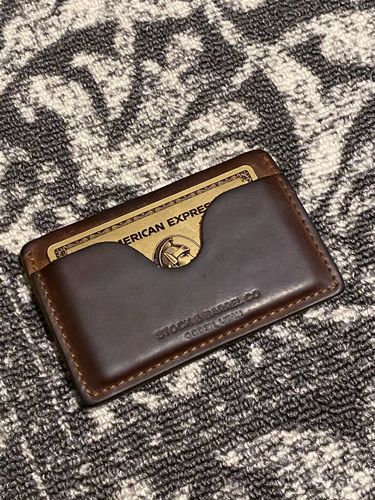 Customer photo review of No.54 | 'Vintage Brown' Minimalist Leather Wallet