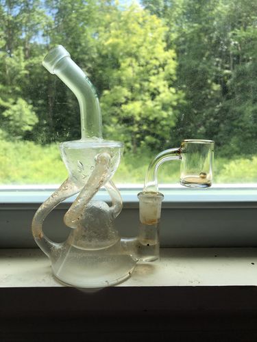 Customer photo review of Flat Bottom Quartz Banger