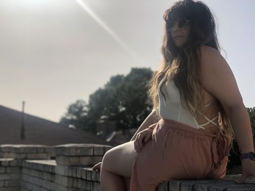 Customer photo review of Cloudless Bodysuit - Pearl Mist