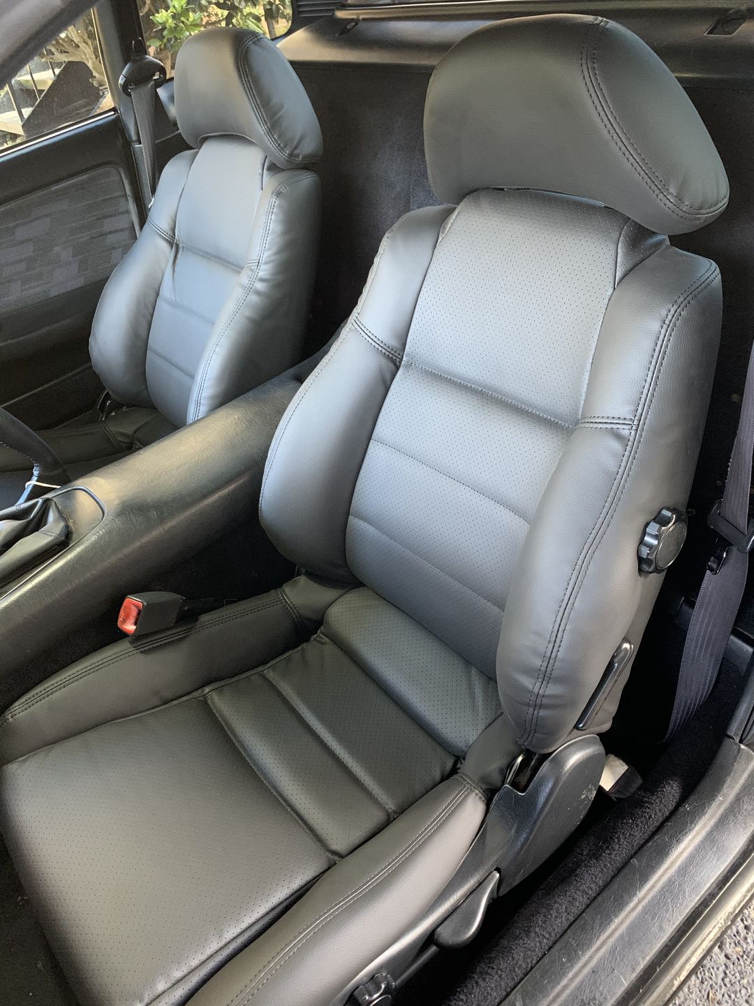 Customer photo review of MR2Heaven OEM Plus Seat Covers (Black, TAN, Black W/ Red Stitching, Black/Red Hybrid)