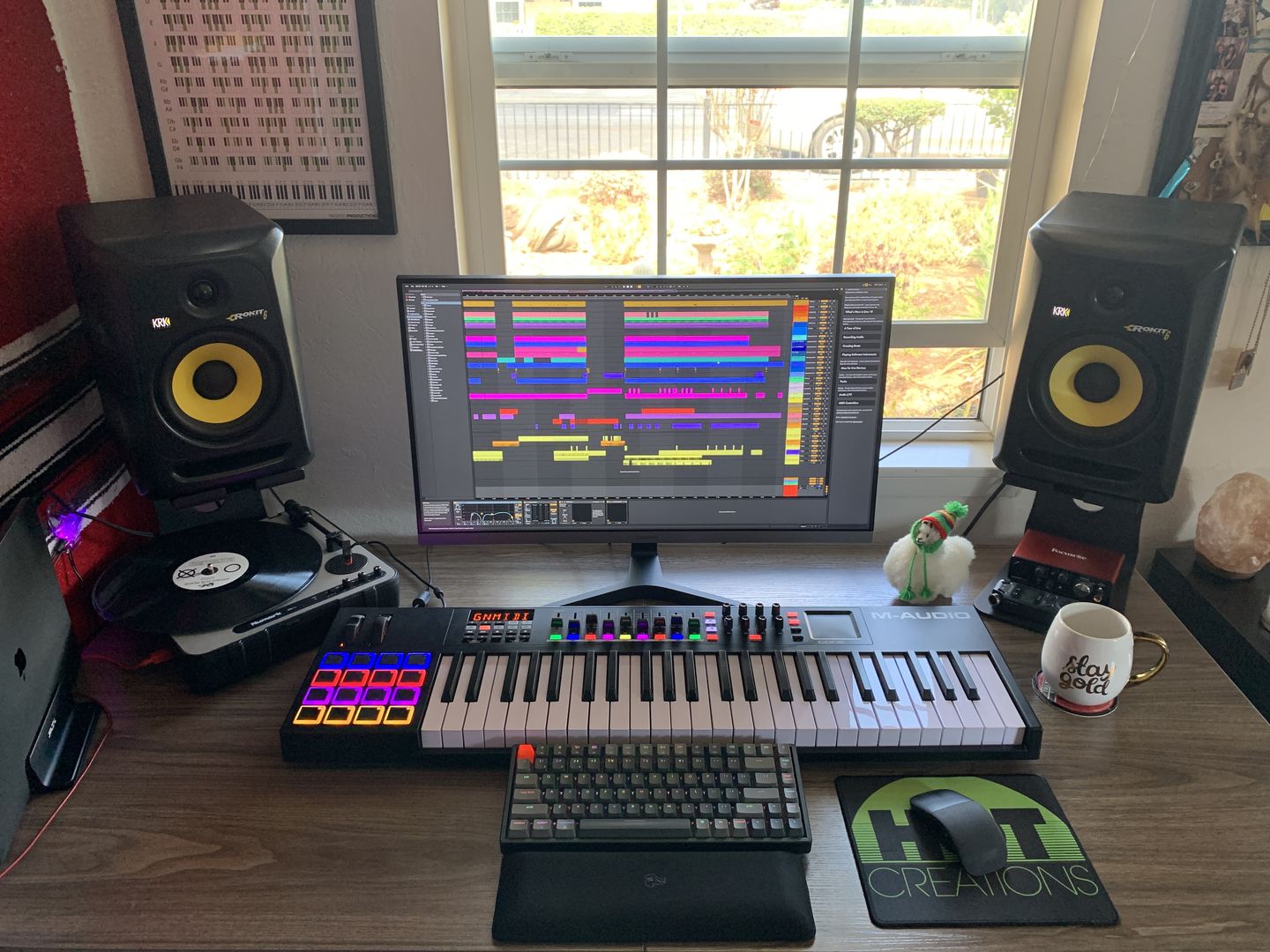 Customer photo review of SOUNDRISE PRO Studio Monitor Stands 9" | Made in USA | Pair