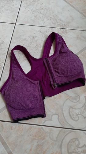 Customer photo review of Electra Zip Up Sports Bra
