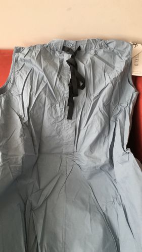 Customer photo review of Folded Lacing Irregular Splice Solid Color Dress
