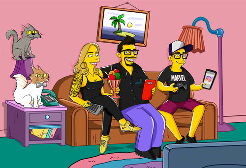 Customer photo review of RETRATO EM ARQUIVO DIGITAL FAMILIA AMARELA